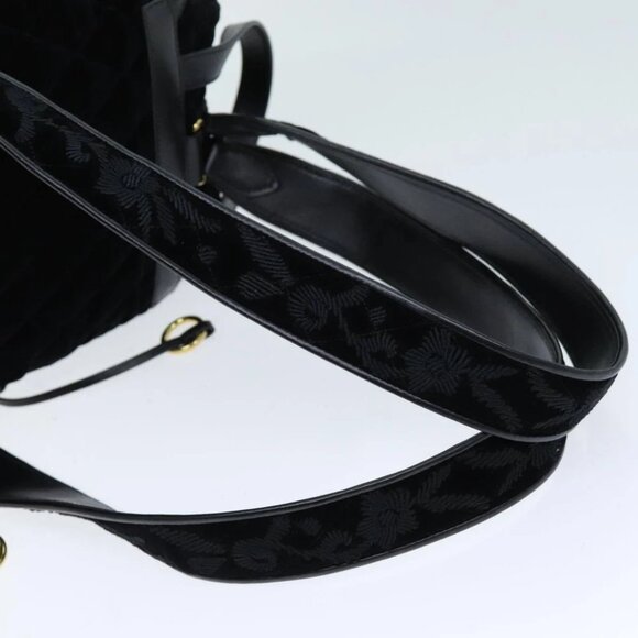 PRADA Quilted Backpack Velor Black Auth 73128AV - Picture 8 of 16